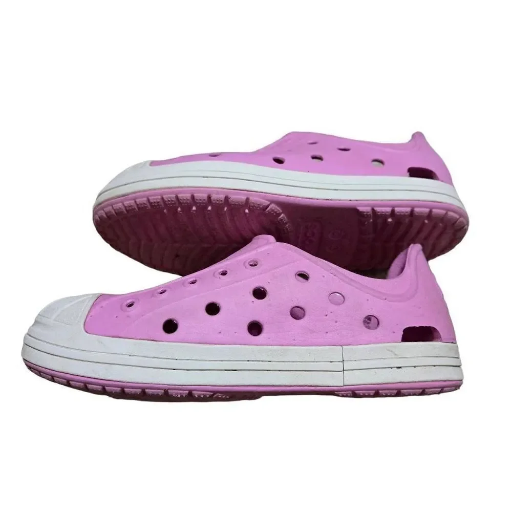 Crocs Girls Bump It Shoe Carnation/Oyster/pink Size US C12